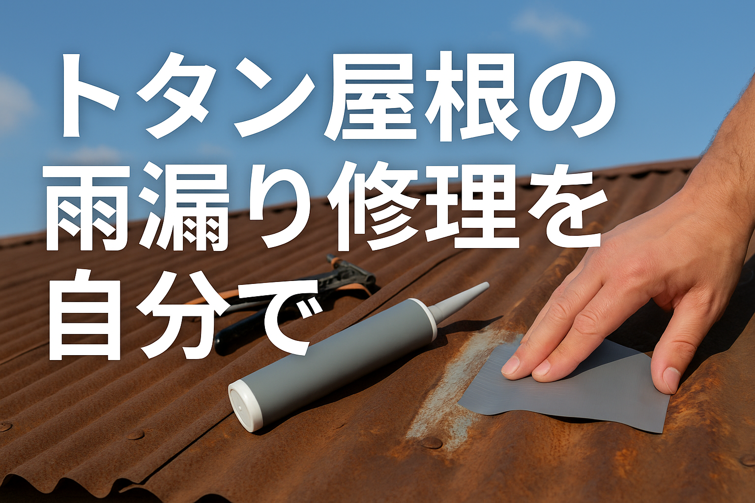 トタン屋根の雨漏りを自分で修理する方法｜必要な道具と手順を解説