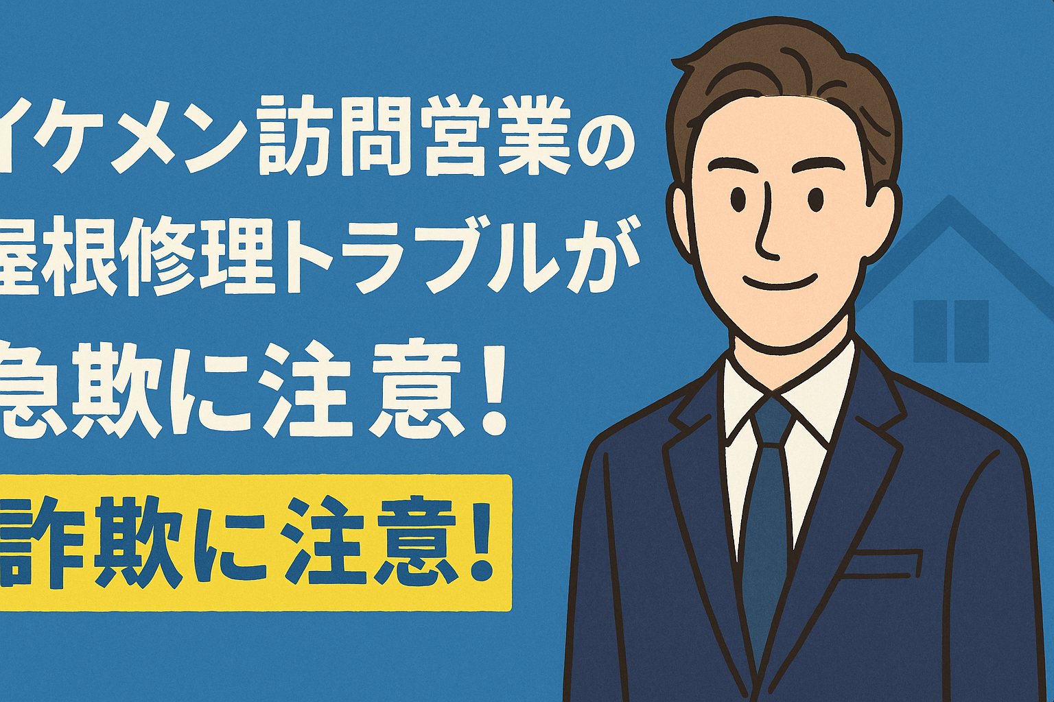 「爽やかイケメンがピンポン」その屋根修理、本当に大丈夫？詐欺の手口と回避術