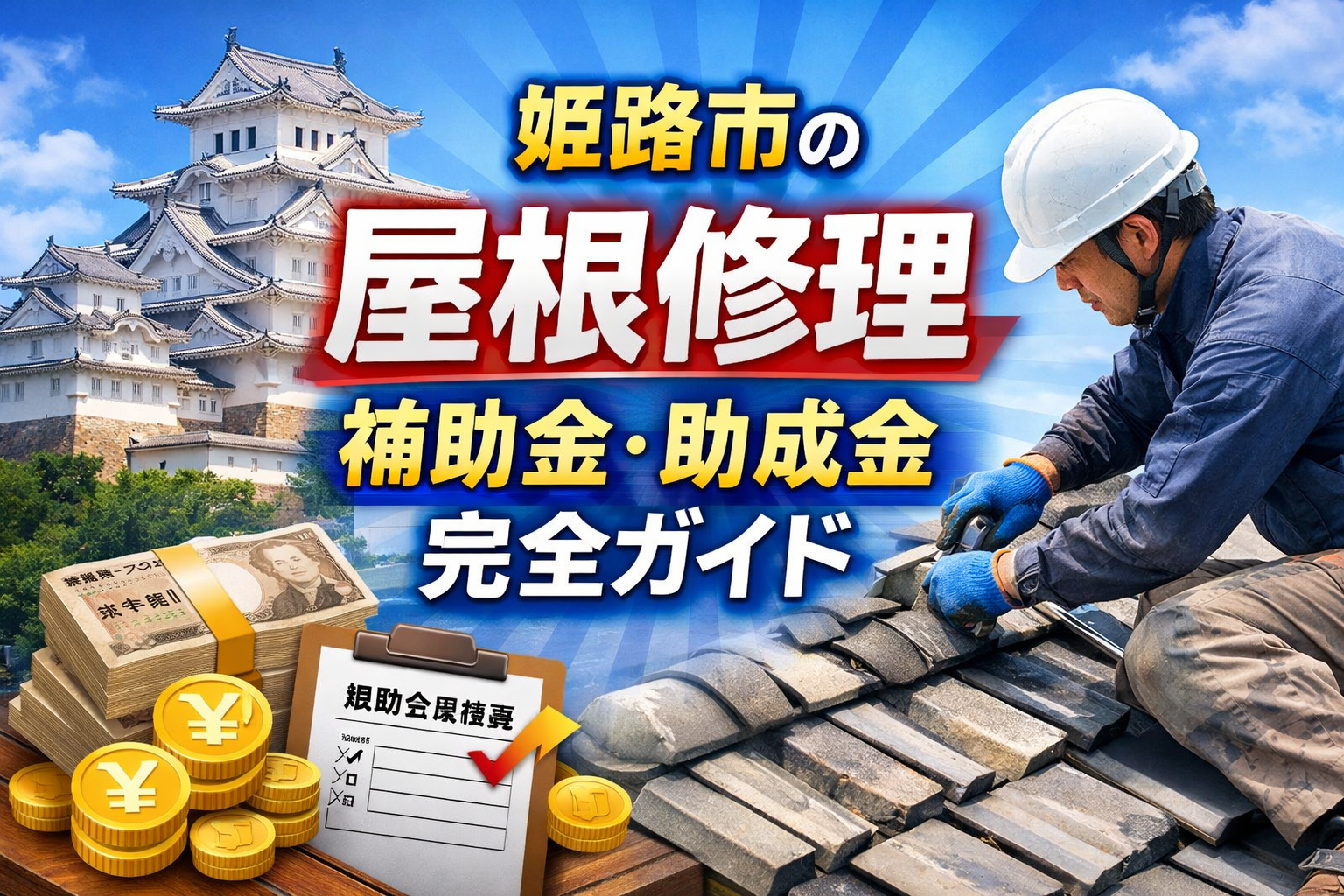 姫路市の屋根修理補助金・助成金完全ガイド
