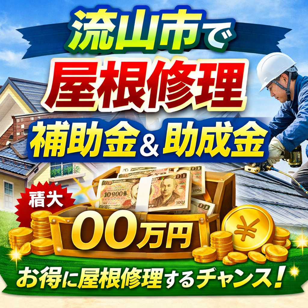 流山市の屋根修理の補助金&助成金情報
