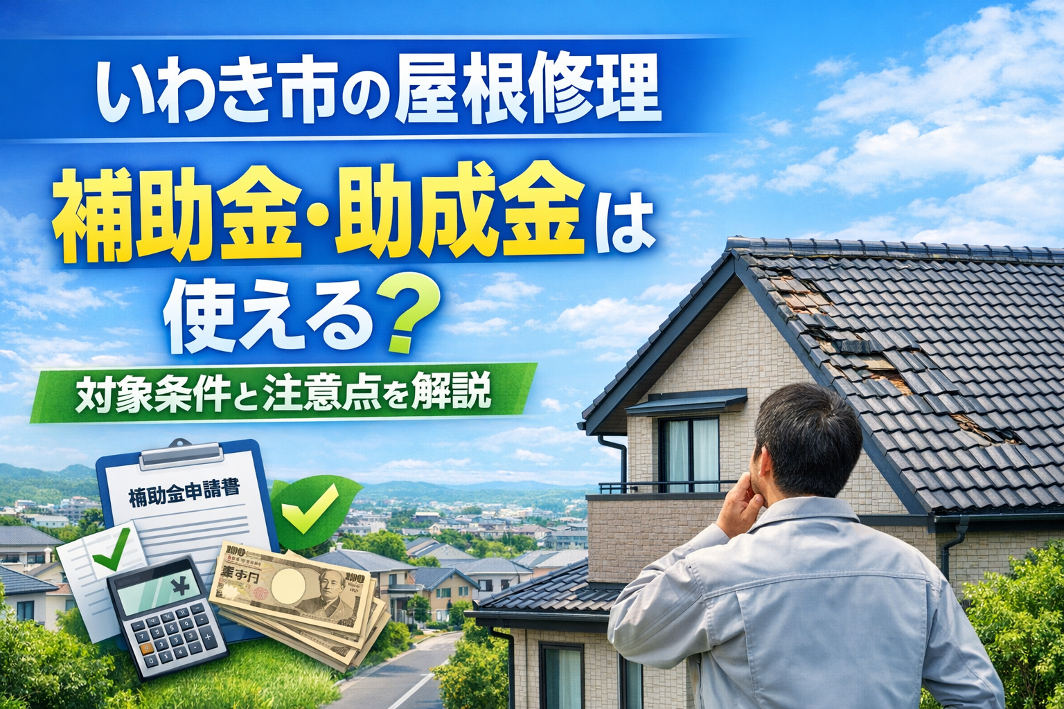 いわき市の屋根修理の補助金・助成金を解説！