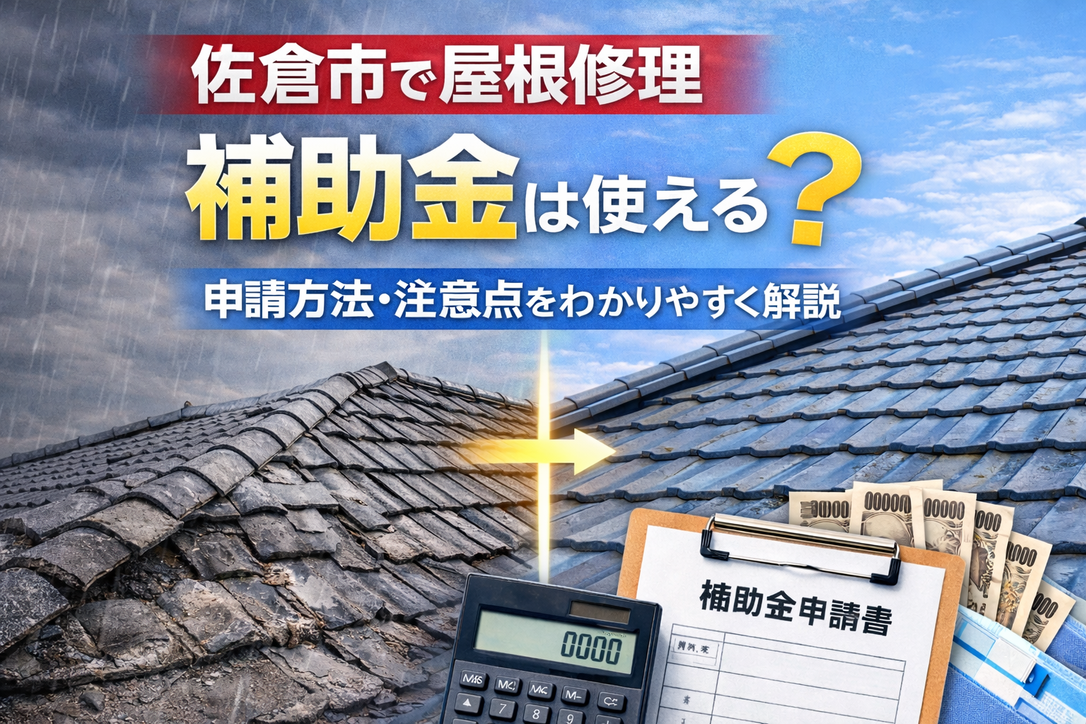 佐倉市の屋根修理で使える補助金・助成金ガイド