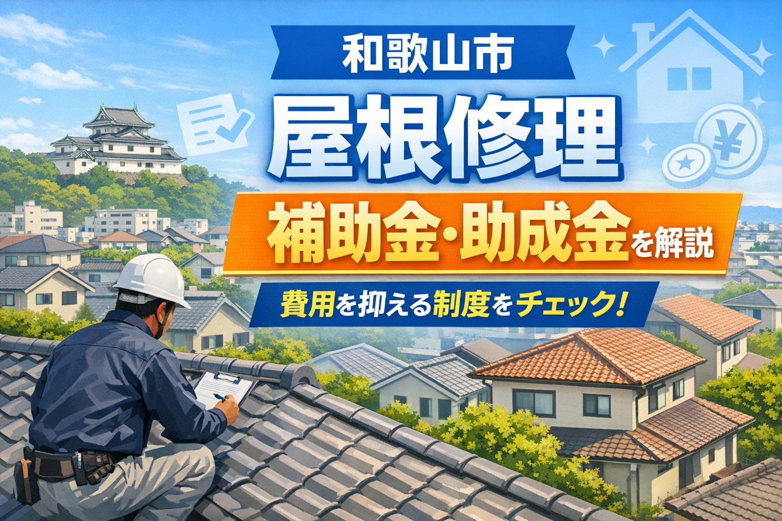 和歌山市の屋根修理で使える補助金・助成金