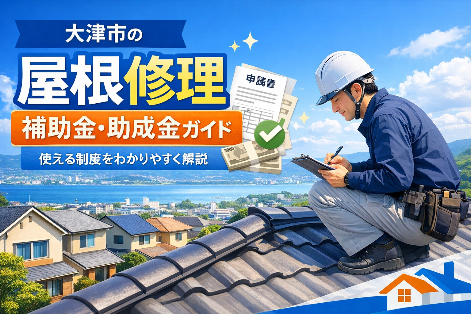 大津市の屋根修理で使える補助金・助成金