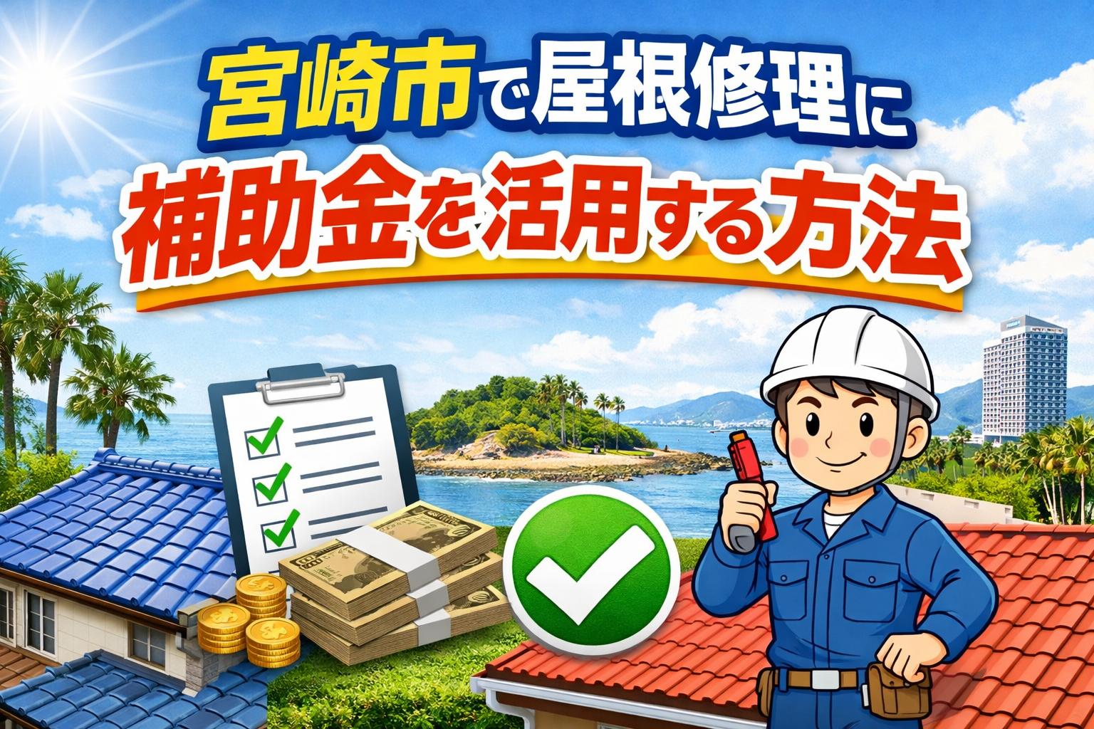 宮崎市で屋根修理に補助金を活用する方法